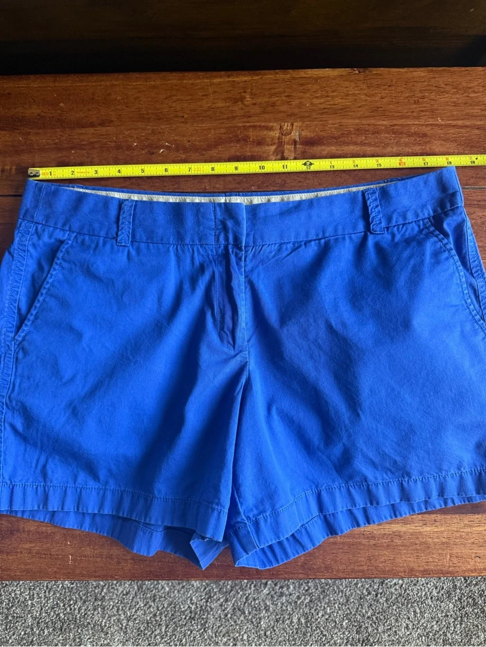 Women’s J. Crew Blue 4.5 Inch Cotton Shorts Size 14